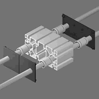 T-Slotted Aluminum Profile Slide LB 180